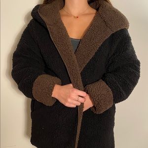 Urban Outfitters reversible teddy jacket